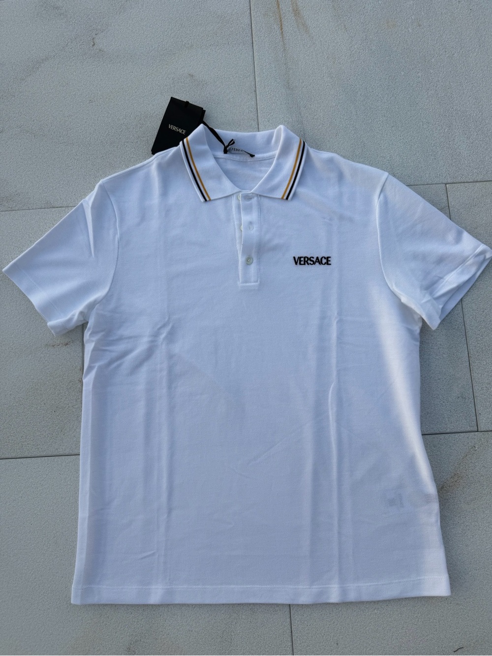 Men’s Versace White Polo